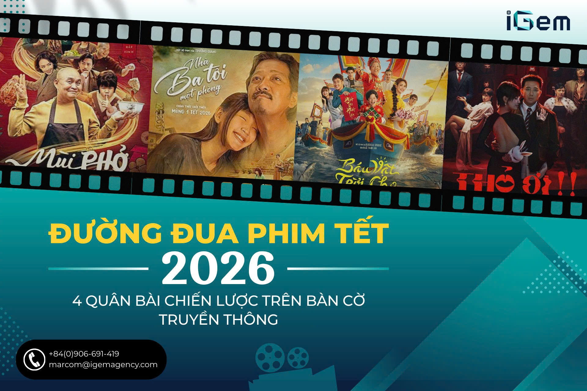 ĐƯỜNG ĐUA PHIM TẾT 2026: 4 QUÂN BÀI CHIẾN LƯỢC TRÊN BÀN CỜ TRUYỀN THÔNG