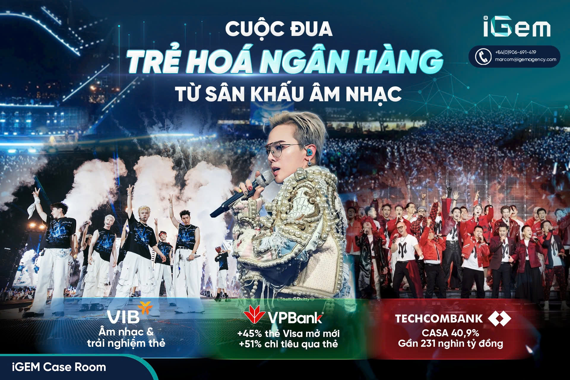 CUỘC ĐUA TRẺ HÓA NGÂN HÀNG TỪ SÂN KHẤU ÂM NHẠC