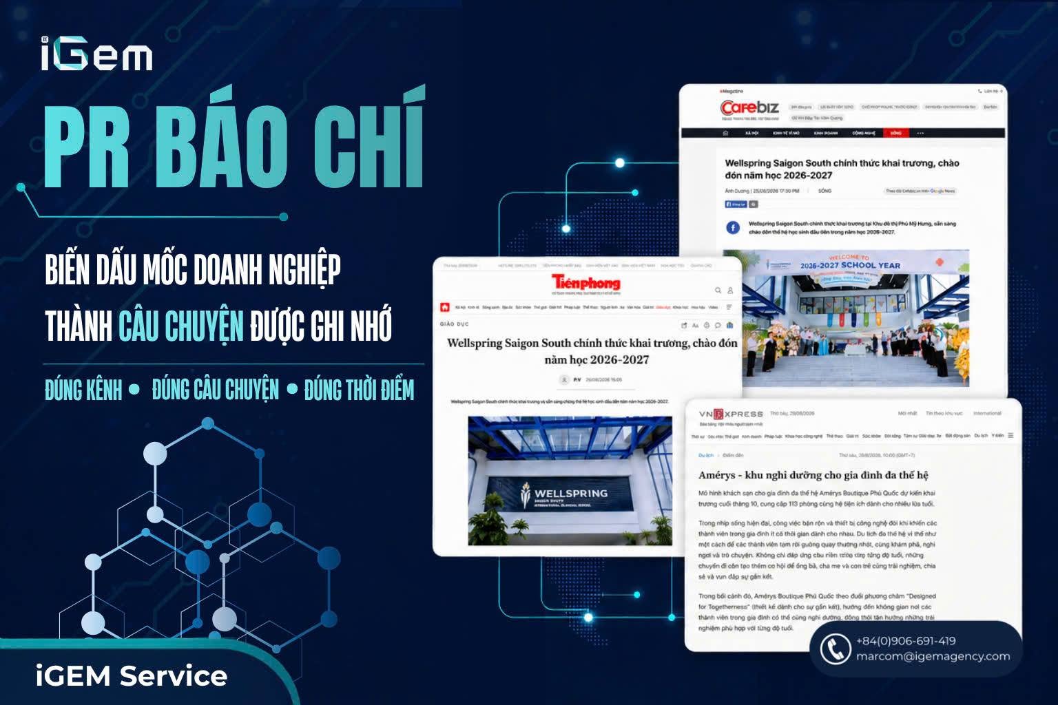 [iGEM SERVICE] PR BÁO CHÍ: BIẾN DẤU MỐC DOANH NGHIỆP THÀNH CÂU CHUYỆN ĐƯỢC GHI NHỚ